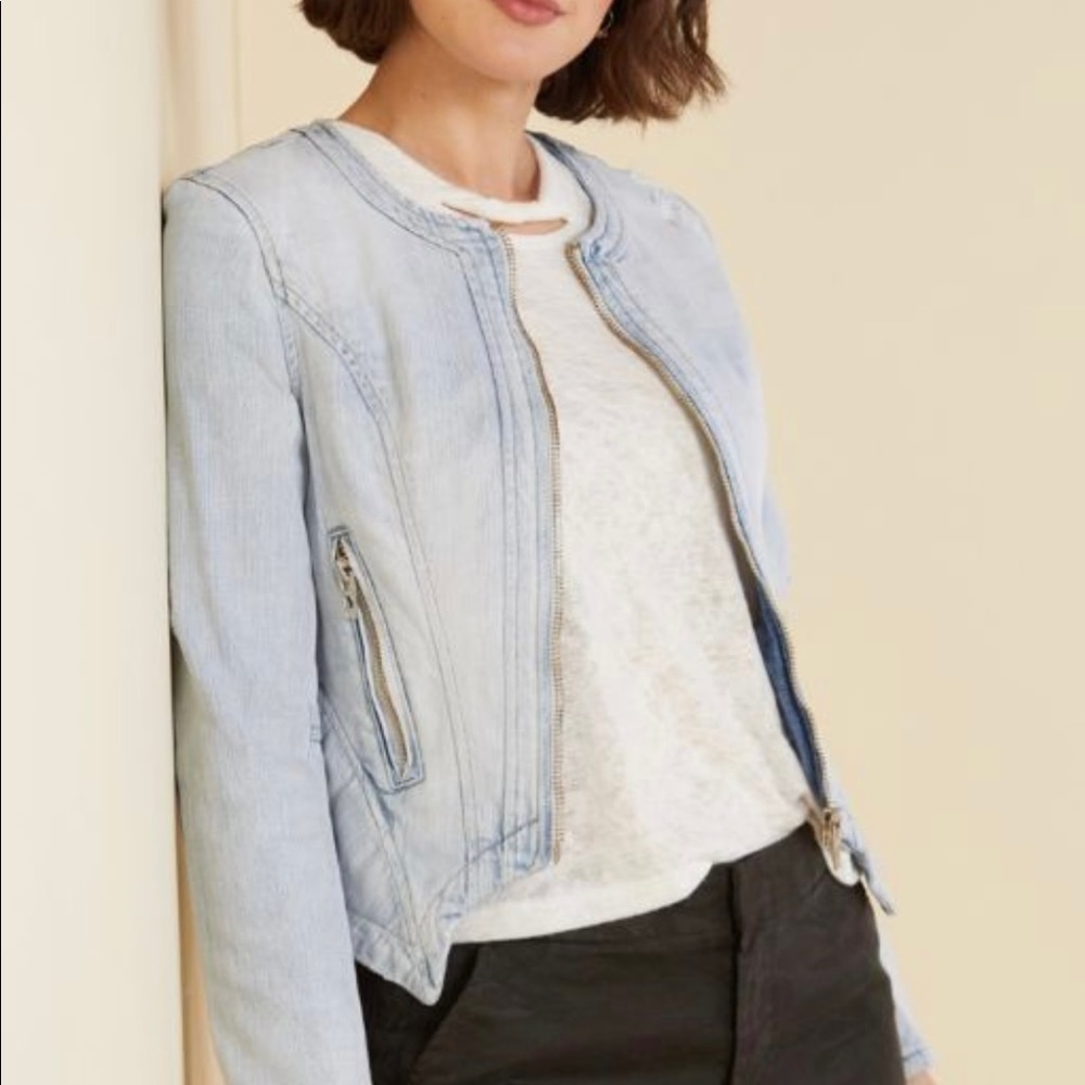 Blank NYC Part Time Lover Denim Jacket - Size Small NWT